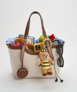 Холщовая сумка Enola Charles & Keith, цвет Chocolate