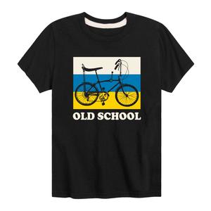 Футболка Old School с рисунком для мальчиков 8–20 лет Licensed Character, черный