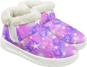 Женские зимние ботинки JoyLamoria для спорта и пеших прогулок, утепленные, короткие, для улицы, Star Splashed Ink