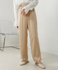 Брюки в атласную полоску (размеры от низкого до высокого)