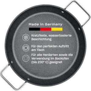 Сковорода Fissler Adamant/Serving Pan (Ø 24 см) из алюминия, с антипригарным покрытием, высоким бортиком, устойчивая к царапинам - подходит для индукционных плит