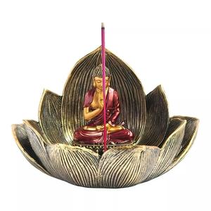 FC Design 5,5 "W Красный Будда Курильница Статуя Фэнтезийное украшение Статуэтка