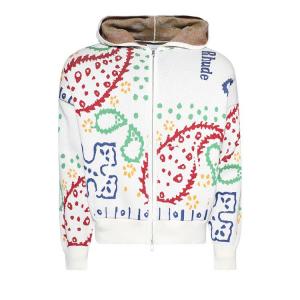 Худи Rhude Bandana Knit Full Zip Hoodie, Multicolor