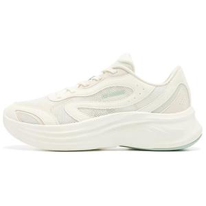 QIAODAN Кроссовки для бега с низким верхом, нескользящие, износостойкие, ударопрочные, женские, белые, зеленые