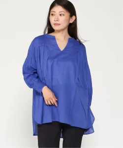 Блузка из батистового вуаля со сборками Interplanet, цвет Blue