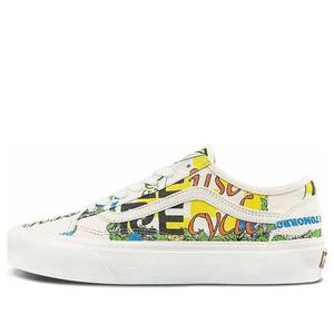 Кроссовки old skool eco theory tapered 'white yellow black' Vans, белый