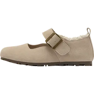 Туфли Мэри Джейн на плоской подошве женские DAPHNE, Gray