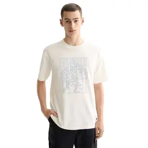 Футболка с коротким рукавом Scotch & Soda Relaxed Fit Logo, бежевый