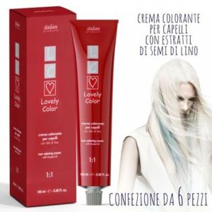 Набор перманентных красок для волос Lovely Color 6х100 мл, Dikson