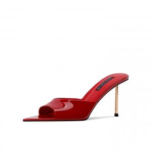 Shesrim Женские противоскользящие тапочки с устойчивостью к истиранию красные 7,5 см, цвет Red (7.5CM)