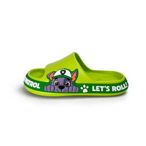 Детские домашние тапочки для детей PAW PATROL, зеленый/серый