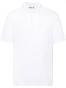Рубашка поло с вышитым логотипом Lanvin, белый