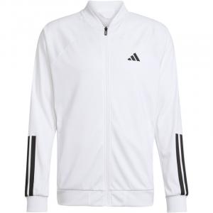 Куртка клубная теннисная 3-полосная трикотажная Adidas, белый
