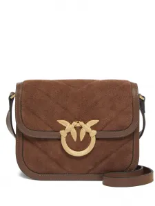 Стеганая мини-сумка PINKO, коричневый