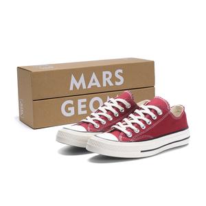 MARS*GEOME Женские противоскользящие дышащие легкие кеды износостойкие верх низкие розовый вишневый цвет бордовый, цвет Burgundy