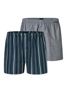 Трусы боксеры Schiesser, цвет dunkelblau/grau