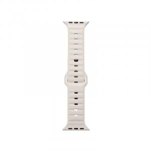 Ремешок для часов Apple совместимость 20 см 49 мм материал резина W&P, оранжевый