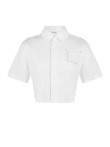 Укороченная полосатая рубашка Free Heaven PCFG, белый