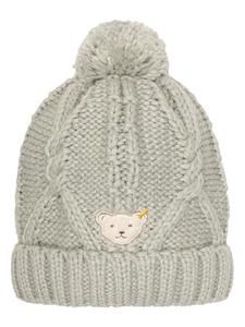 Вязаная шапка цвета хаки Steiff