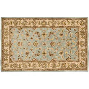 Ковер из шерсти с цветочным рисунком в рамке Heritage Kassal Safavieh, 138x199 см