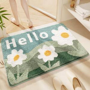 Dajiang Ковер 40х60 см для ванной комнаты и прихожей, впитывающий, быстросохнущий, Yehuo Zhi Forest Design