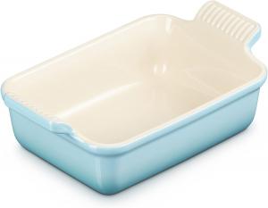 Прямоугольная керамическая кастрюля Le CreusetTradition, 19 см, 1,1 литра, цвет Caribbean