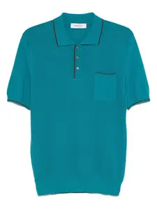 Рубашка поло в рубчик Gran Sasso, синий