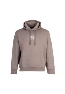 Худи - толстовка с капюшоном и логотипом из хлопковой смеси Armani Exchange, бежевый