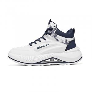 WARRIOR Низкие повседневные кроссовки мужские бело-зеленые