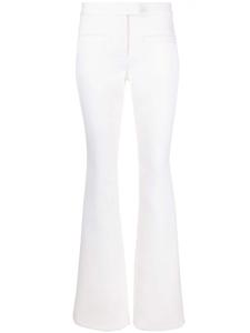 Courrèges креповые брюки bootcut, нейтральный цвет