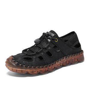 Износостойкие дышащие низкие повседневные туфли для мужчин Kung Fu partners, Black