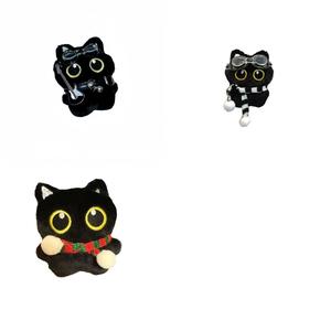 Lionf Очень милый плюшевый кулон Punk Style Little Black Cat высотой 13 см