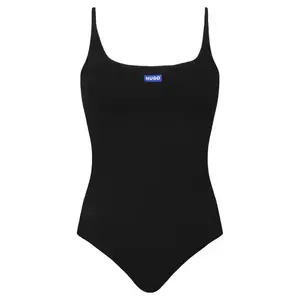 Боди nadrine_b slim fit Hugo, черный