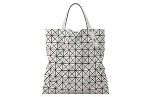 Сумка-шоппер из нейлона с искусственной кожей, через плечо, женская, ледяной серый ISSEY MIYAKE