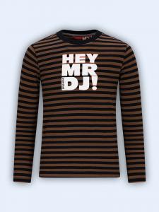 Tygo & Vito Футболка с длинными рукавами "Melle" коричнево-черного цвета