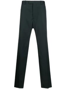 OAMC прямые брюки с контрастной строчкой, зеленый