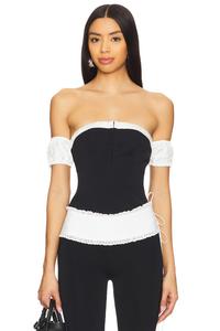 Топ Caitlyn с открытыми плечами More To Come, black