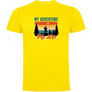 Футболка с коротким рукавом Kruskis My Adventure, желтый