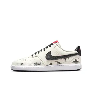 Nike Кроссовки Court Vision 1 с низким верхом, устойчивые к истиранию, унисекс, черные, белые