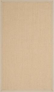 Ковер SAFAVIEH, 61 x 92 см, Natural Fiber Collection, Natural & Ivory, дизайн с сизалевой каймой, простой уход, идеален для помещений с высокой проходимостью: прихожая, гостиная, спальня (NF131K)