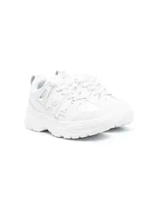 Кроссовки с узором Eyelike Chiara Ferragni Kids, белый