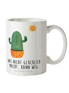 Кружка Кактус-Солнце с белой надписью Mr. & Mrs. Panda