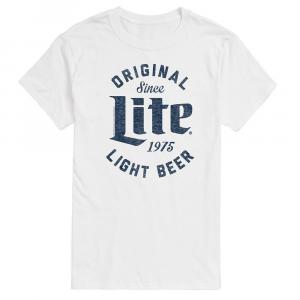 Футболка Big & Tall Miller Lite Original Light Beer 1975 с графическим рисунком Licensed Character, белый