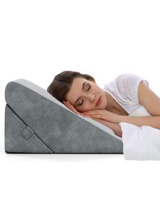 Costway Ортопедическая клиновидная подушка 7 в 1, серого цвета