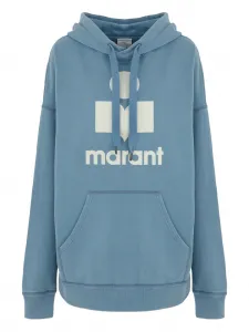 Худи с логотипом Marant, синий