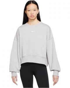 Женский оверсайз худи Nike Sportswear Phoenix Fleece, Birch Heather/Black