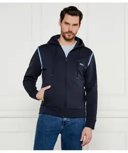 Обвисшая толстовка Regular fit Boss Green, синий