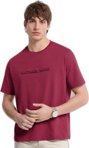 Мужская футболка Michael Kors с тисненым логотипом Shadow, Deep Mulberry