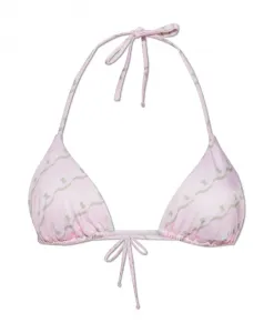 Верхняя часть бикини с принтом "сокровища" Versace, розовый