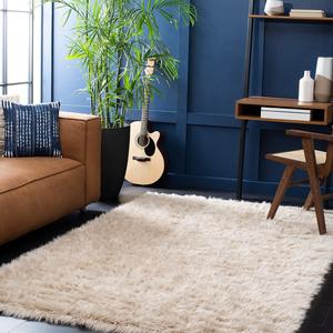 Ковер SAFAVIEH, 183 x 275 см, Faux Sheep Skin Collection Beige FSS235K Silken Glam